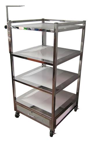  Xe Đẩy Y Tế inox 3 tầng